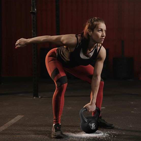 Kettlebell haltère 6 kg pour exercice boule de poids fitness ModernHome