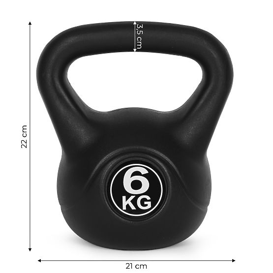 Kettlebell haltère 6 kg pour exercice boule de poids fitness ModernHome