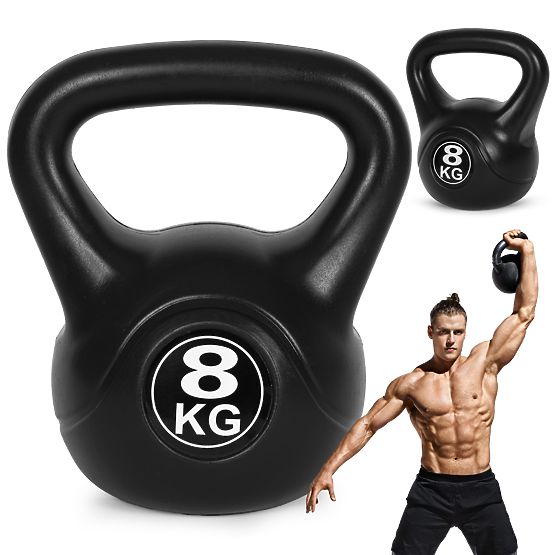 Kettlebell haltère 8 kg pour exercice boule de poids fitness ModernHome