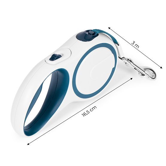 Laisse automatique pour chien ou chat avec blocage, 3m