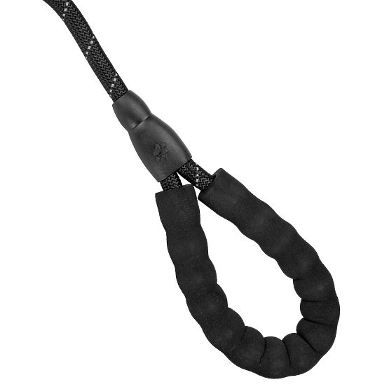 Laisse d'entraînement réfléchissante robuste pour chiens KOBE 3m noire