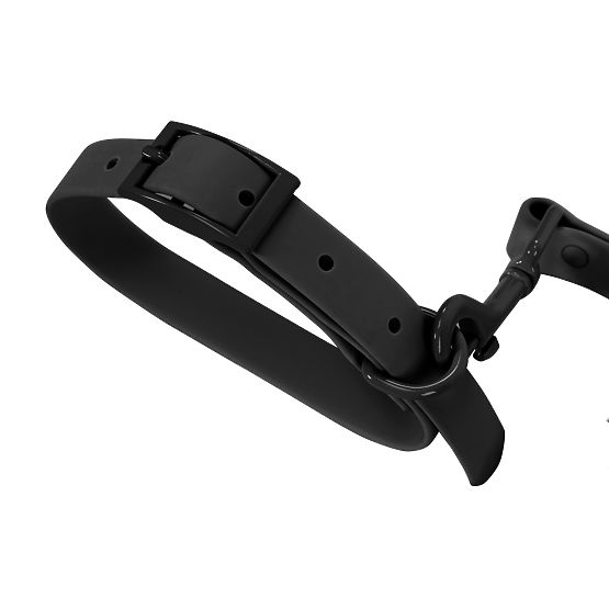 Laisse et collier pour chien PJ-067 noir S