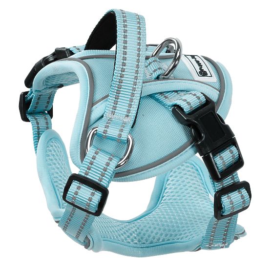 Laisse et harnais pour chien PJ-050 bleu XS