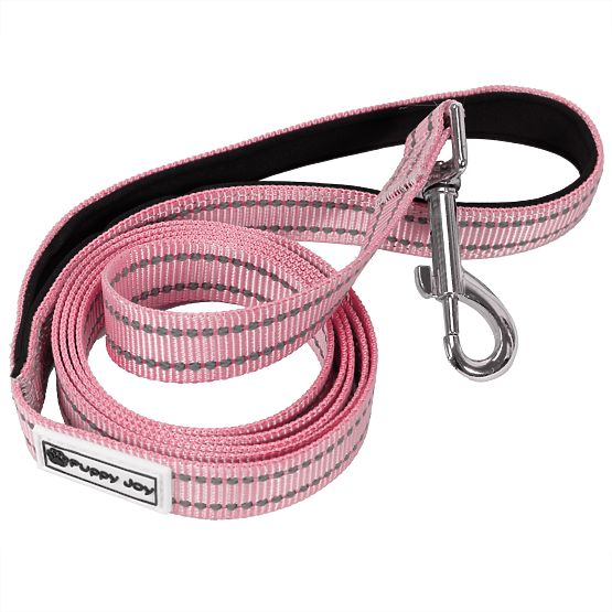 Laisse et harnais pour chien PJ-060 rose L