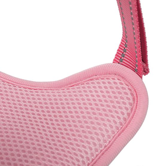 Laisse et harnais pour chien PJ-060 rose L