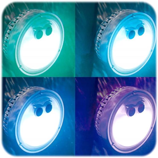 Lampe LED multicolore à piles pour SPA INTEX 28503