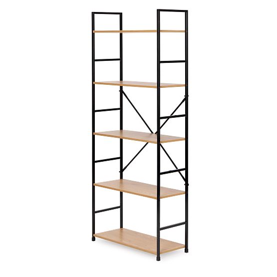 Large étagère moderne en bois LOFT avec 5 étagères