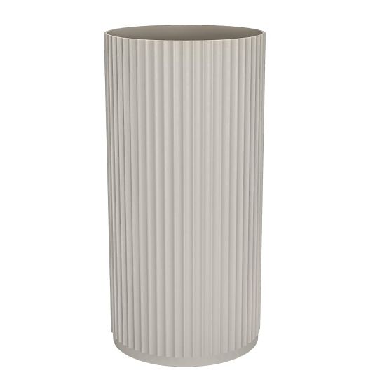 Lavabo autoportant Ciriola, composite, 45x90 cm, gris clair, rainuré