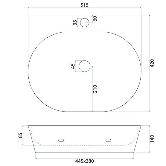 Lavabo de meuble / mural Rea Kim 52