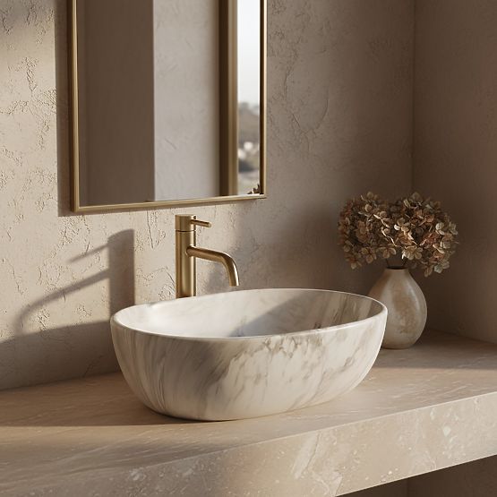 Lavabo de meuble REA Amelia ASH MATT