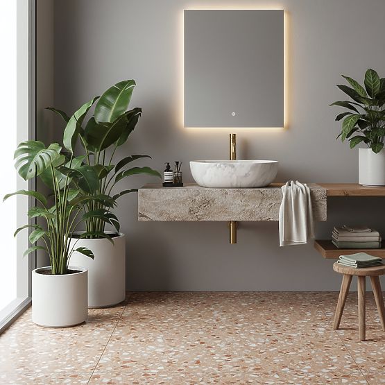 Lavabo de meuble REA Amelia ASH MATT