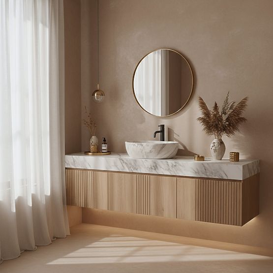 Lavabo de meuble REA Amelia ASH MATT
