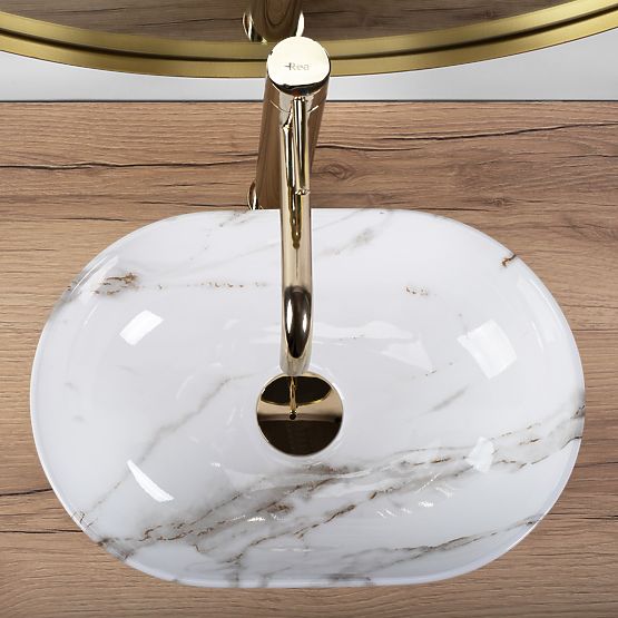 Lavabo de meuble Rea AMELIA MINI AIAX SHINY