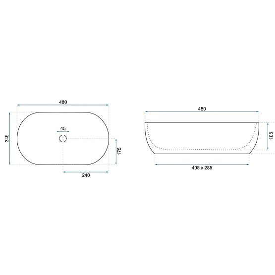 Lavabo de meuble REA Amelia WARM