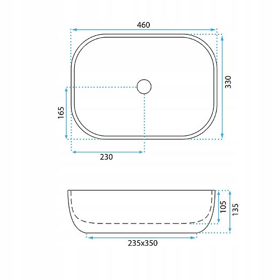 Lavabo de meuble REA Belinda Ash