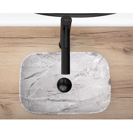 Lavabo de meuble Rea Belinda mini pierre mate