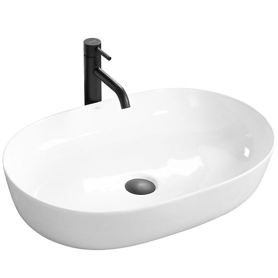 Lavabo de meuble Rea Cleo 61 Blanc