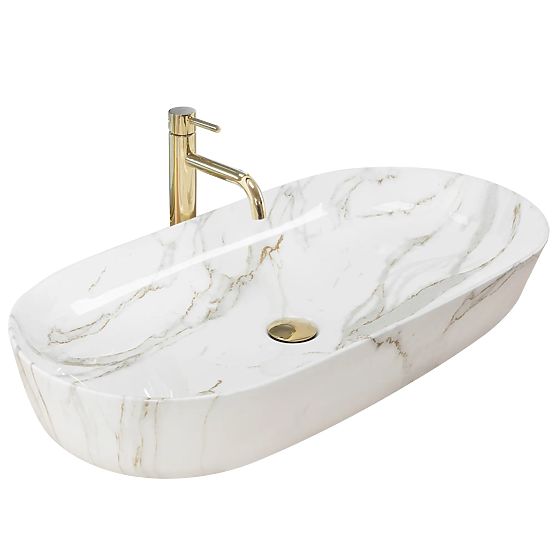 Lavabo de meuble REA CLEO 81 Aiax Shiny