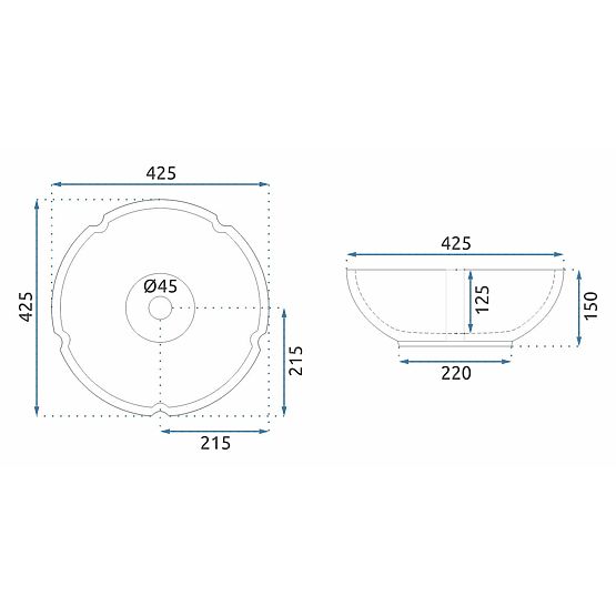Lavabo de meuble Rea Felicia