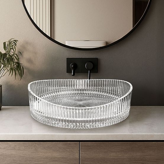 Lavabo de meuble Rea Harper Transparent