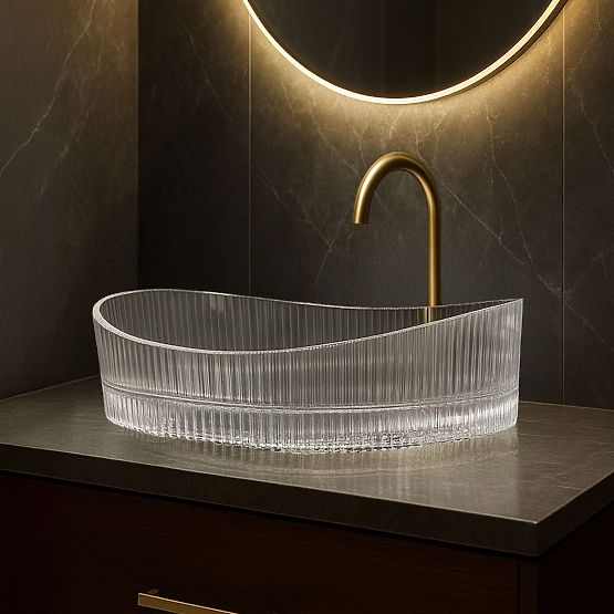 Lavabo de meuble Rea Harper Transparent