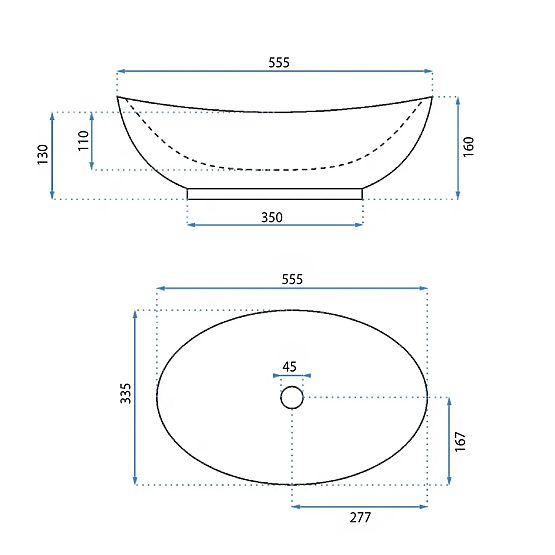 Lavabo de meuble Rea Kate 56