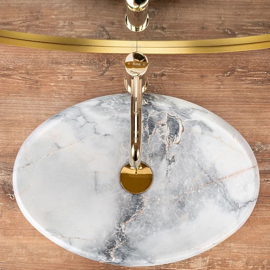 Lavabo de meuble Rea Linda Granit Mat