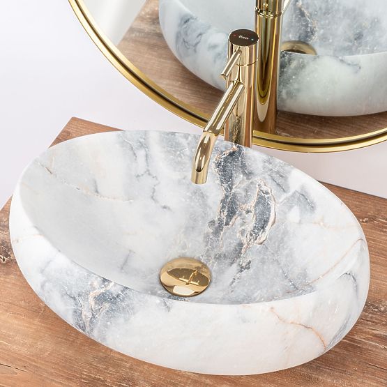 Lavabo de meuble Rea Linda Granit Mat