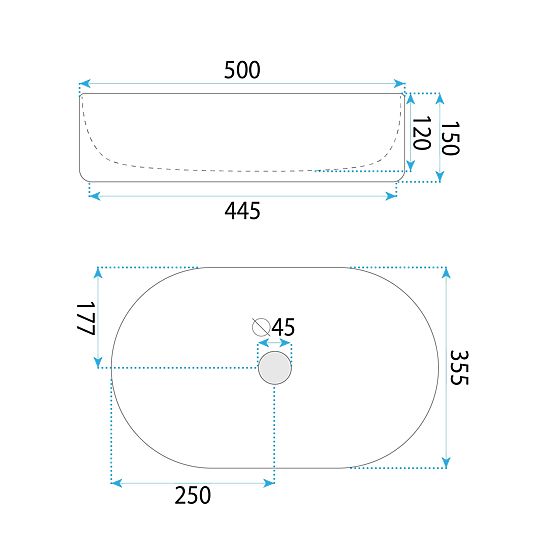 Lavabo de meuble Rea Oktawia