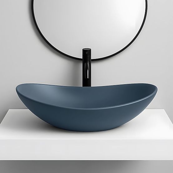 Lavabo de meuble Rea Royal Blueberry Mat