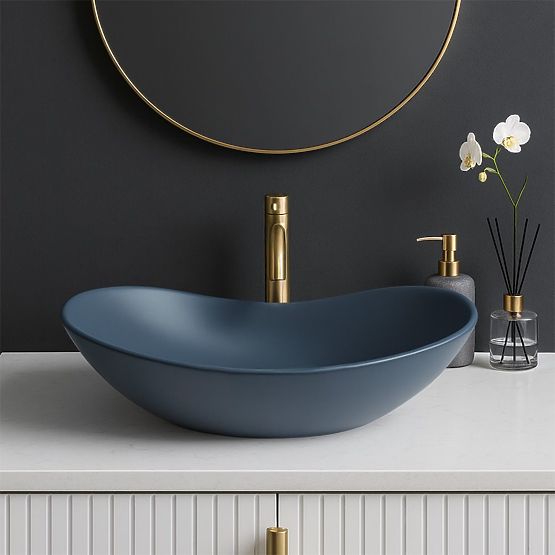 Lavabo de meuble Rea Royal Blueberry Mat