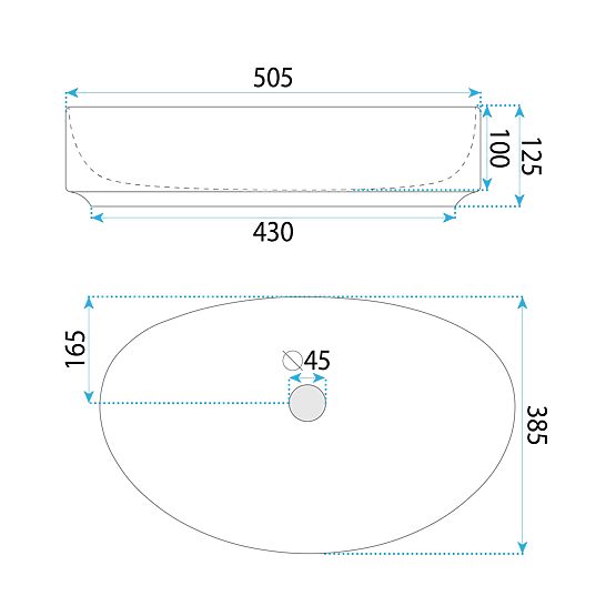 Lavabo de meuble Rea SABINA 50