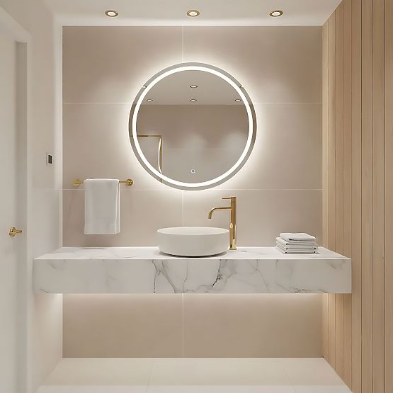 Lavabo de meuble Rea SAMI ECRU SHINY