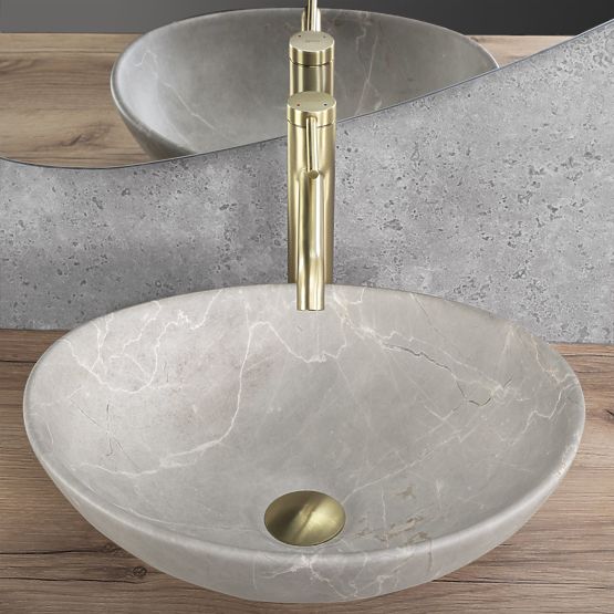 Lavabo de meuble Rea Sofia Beige Mat