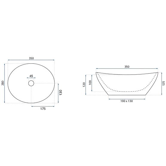 Lavabo de meuble Rea Sofia Mini Kashmir