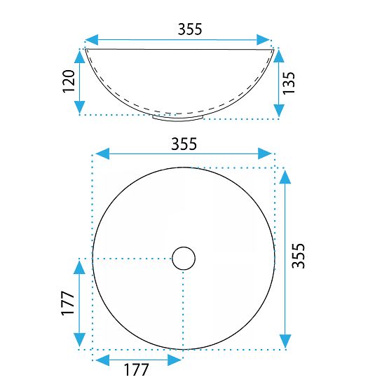 Lavabo de meuble REA STELLA Aiax Shiny