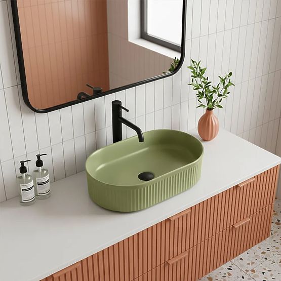 Lavabo de meuble Rea Vanda Pistachio Matt