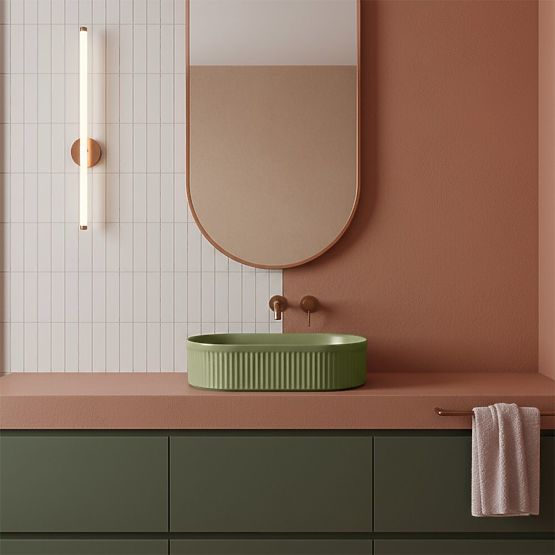 Lavabo de meuble Rea Vanda Pistachio Matt