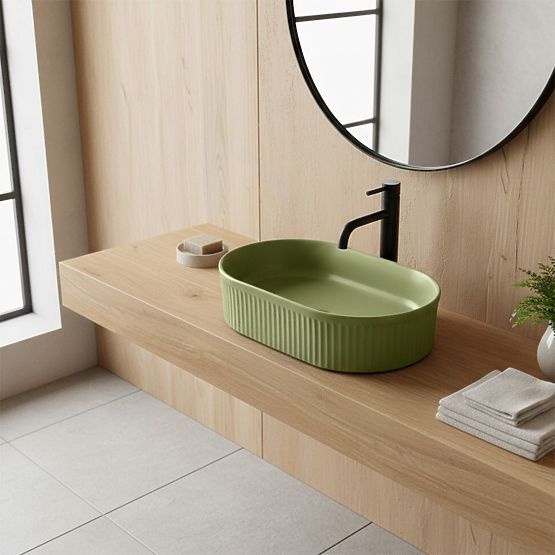 Lavabo de meuble Rea Vanda Pistachio Matt