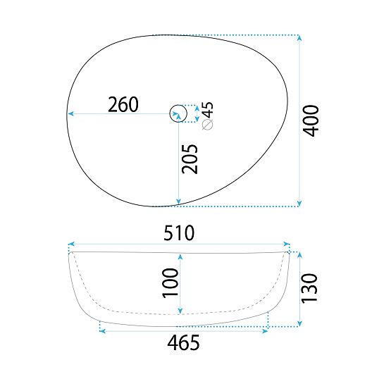 Lavabo de meuble REA VANILA