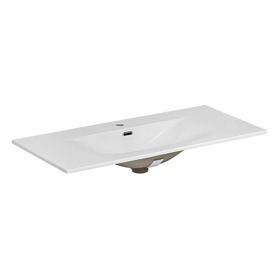 Lavabo de meuble à une seule cuve 100 cm