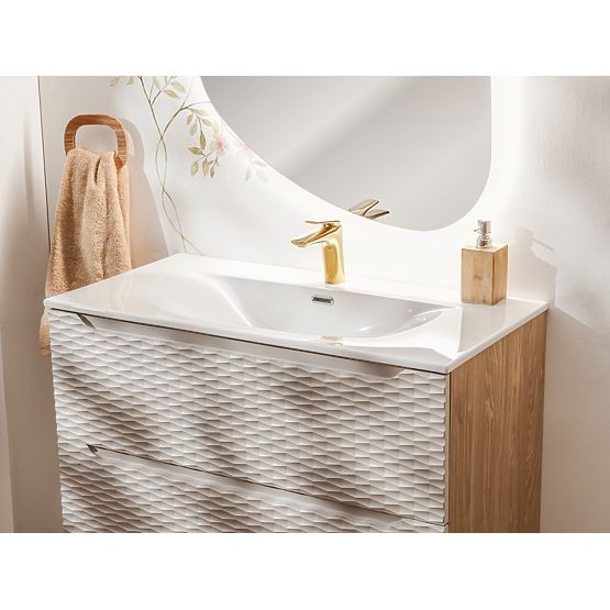 Lavabo de meuble à une seule cuve 100 cm