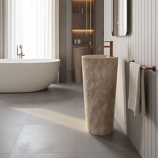 Lavabo en Céramique Autoportant Blanka Savana Mat