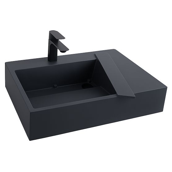 Lavabo en conglomérat Archi 90 CM Gris Mat