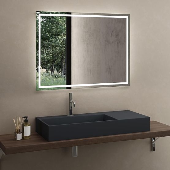 Lavabo en conglomérat Archi 90 CM Gris Mat