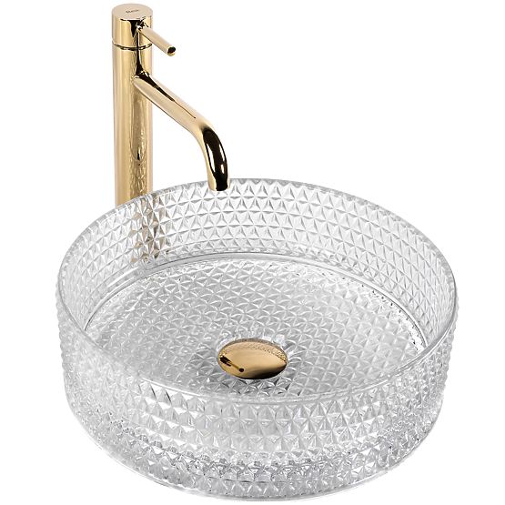 Lavabo en verre Rea Cristal Transparent 35