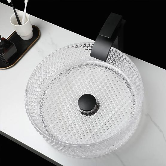 Lavabo en verre Rea Cristal Transparent 35