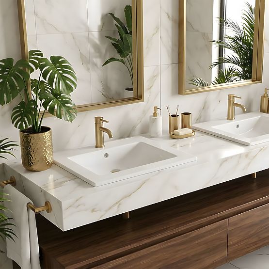 Lavabo encastré Rea Dafne 75