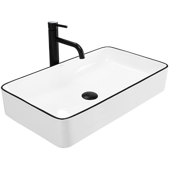 Lavabo intemporel Denis Black Edge