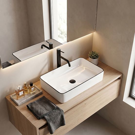 Lavabo intemporel Denis Black Edge